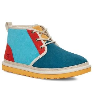 UGG Neumel Mashup Suede Chukka Boot in  Marina Blue Kids Size 5; EU 37